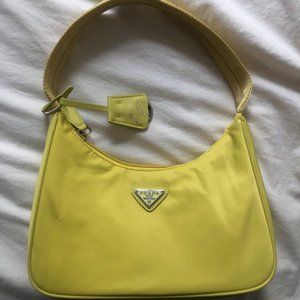 Triangle Nylon Bag Yellow 90s Bag